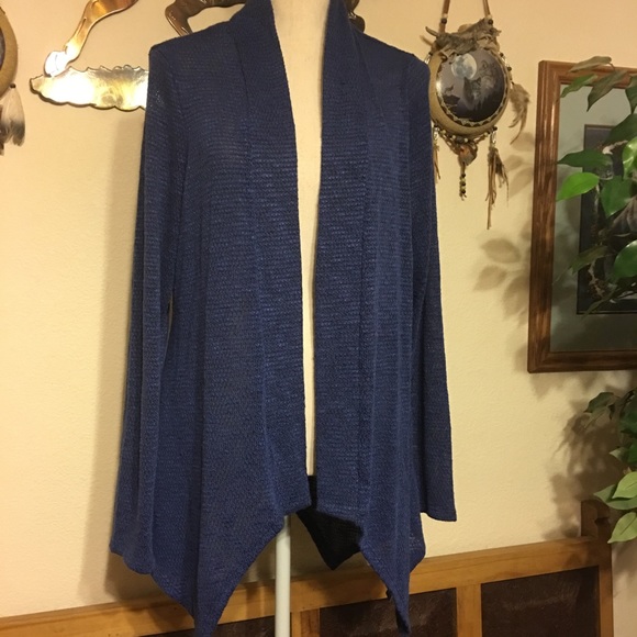 AB Studio Sweaters - AB Studio blue soft lightweight cardigan NWT XL